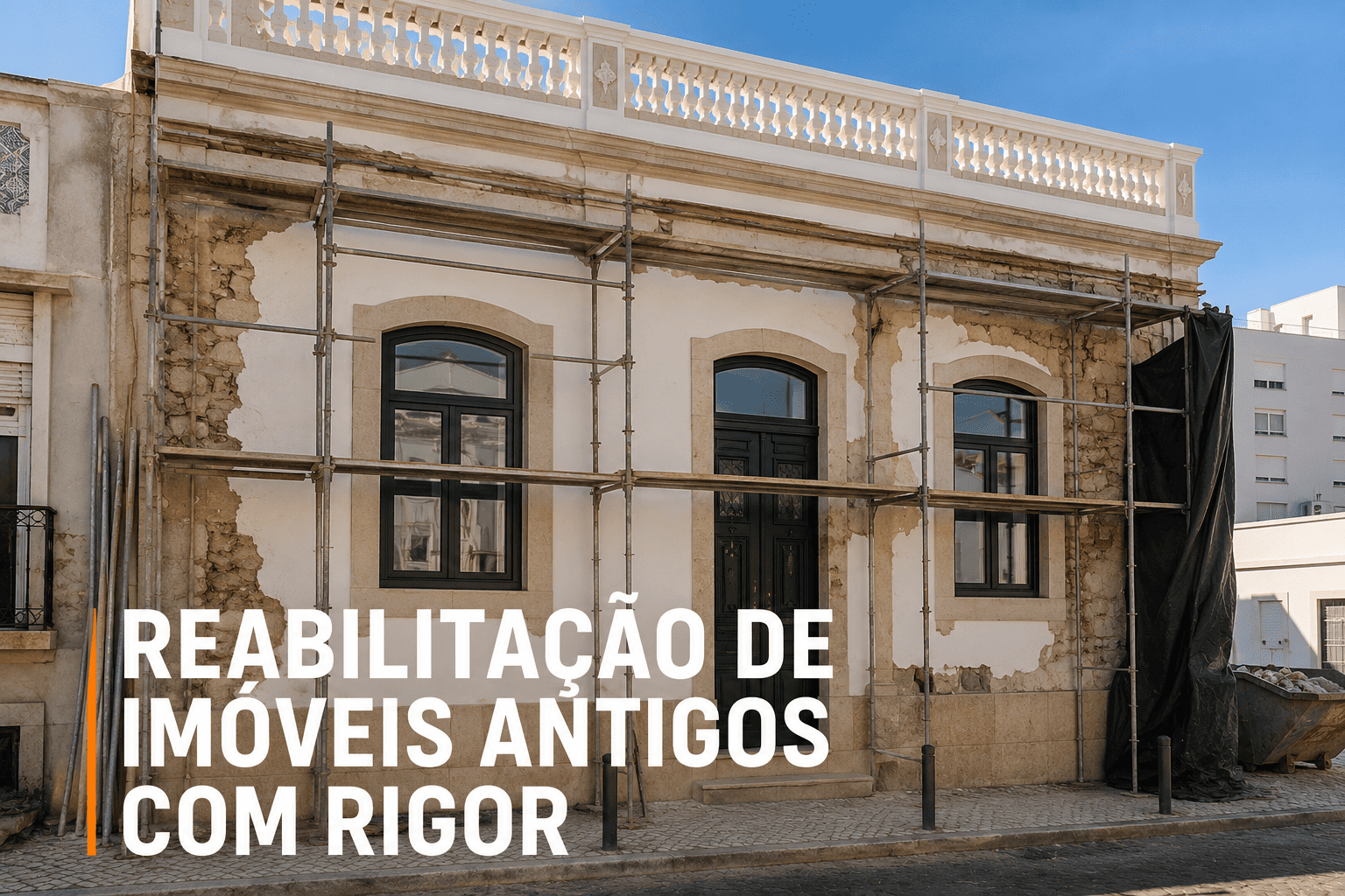 Reabilitação de imóveis antigos com rigor