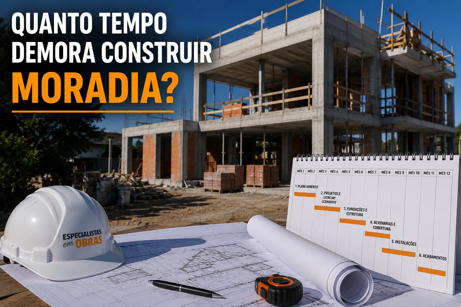 Quanto tempo demora construir moradia?